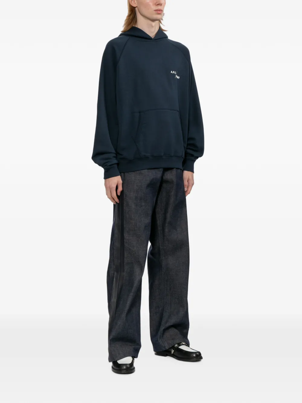 A.P.C. Duck hoodie Blauw