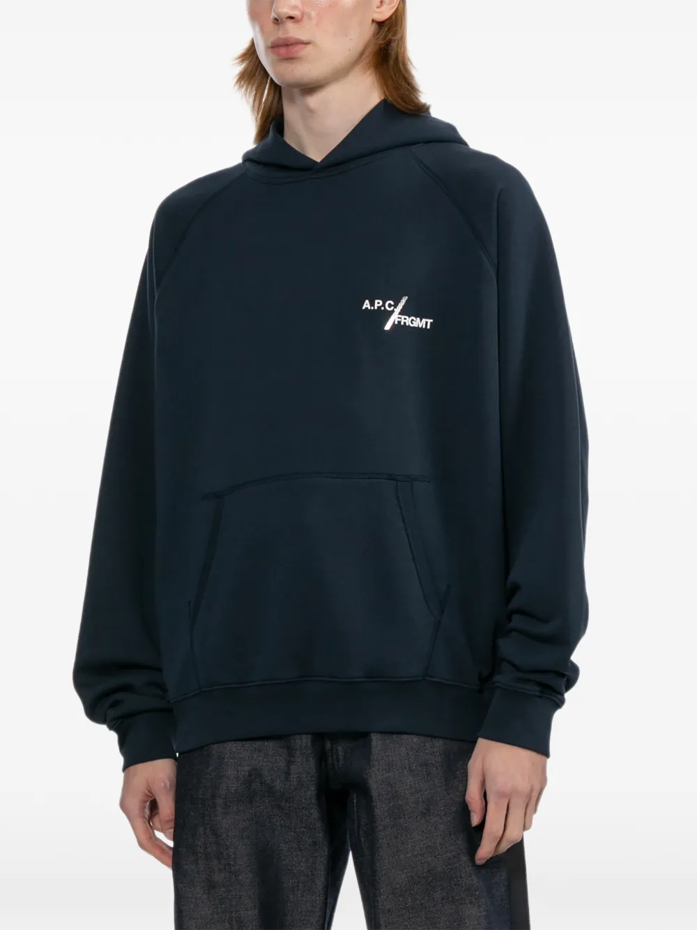 A.P.C. Duck hoodie Blauw