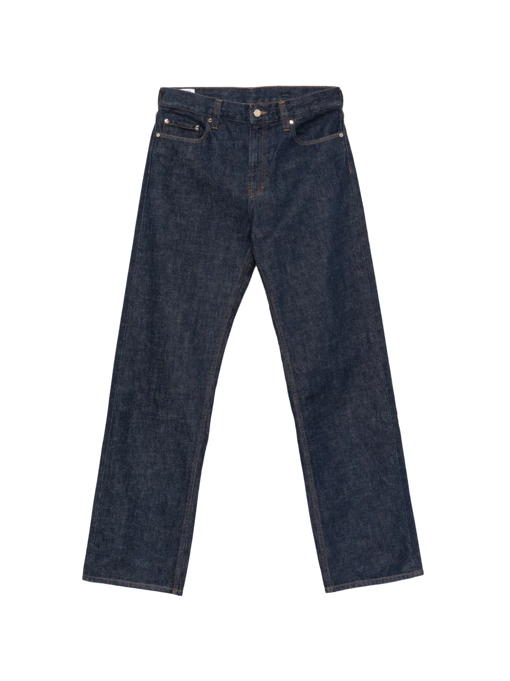 Casablanca cinch-strap embroidered-logo jeans - Blu