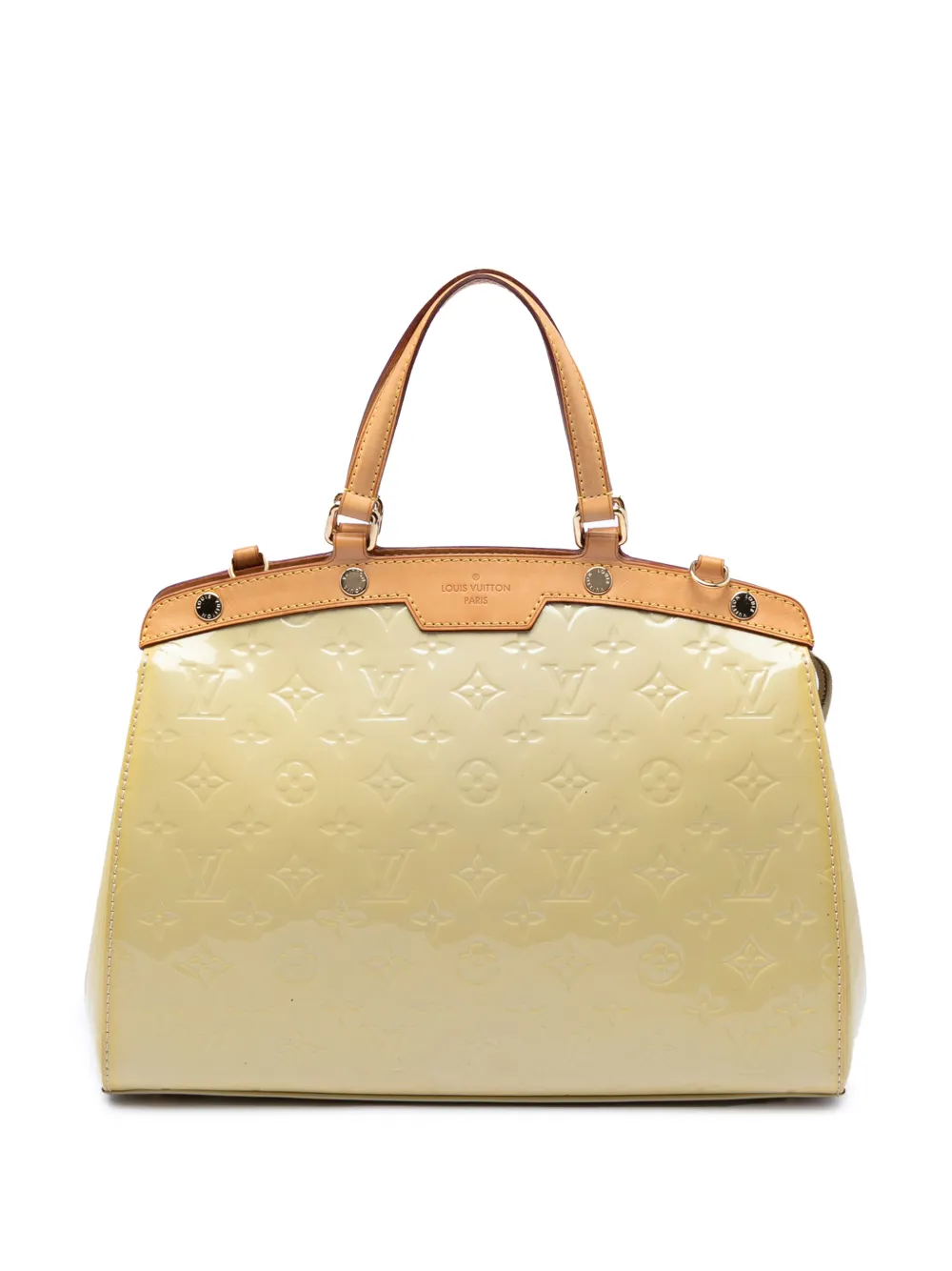 Louis Vuitton Pre-Owned 2013 Monogram Vernis Brea MM satchel - Giallo