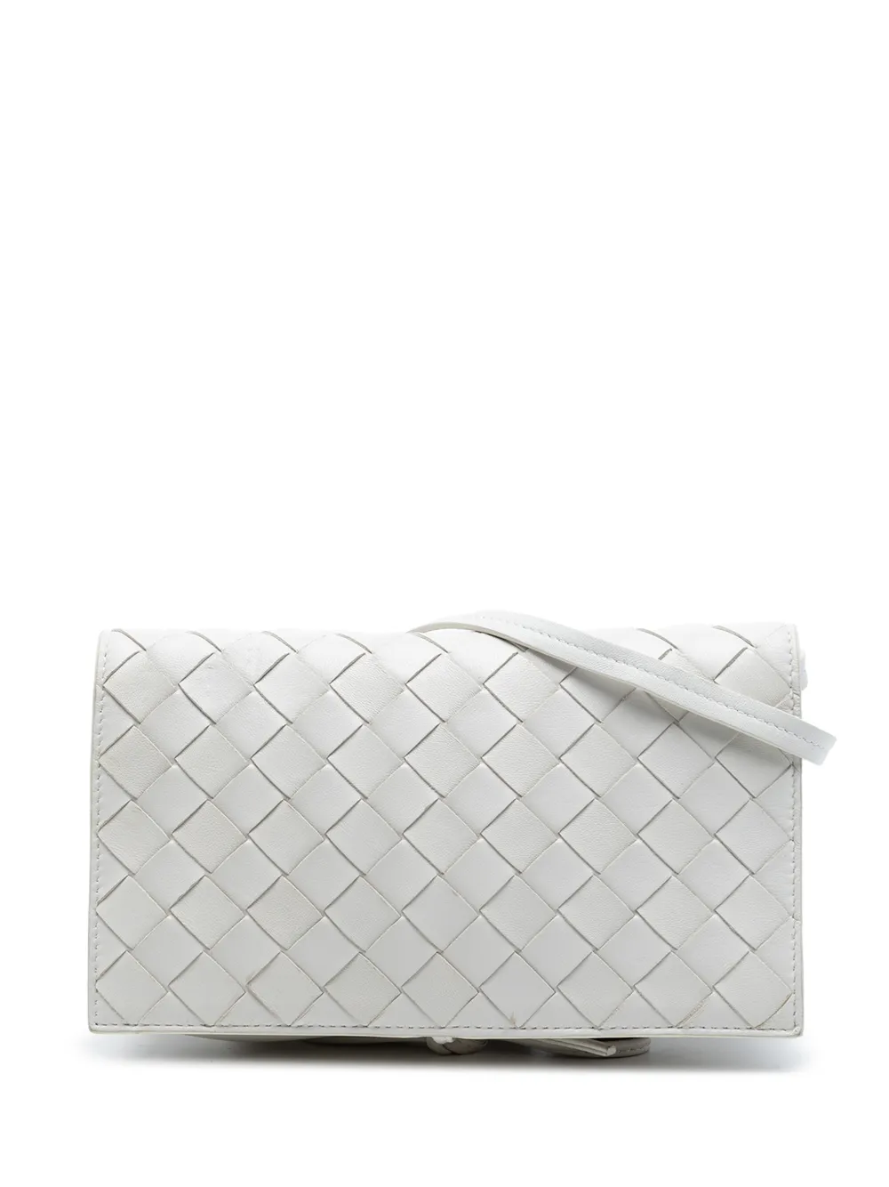 Bottega Veneta Pre-Owned 2012-2026 Nappa Intrecciato Knot crossbody bag - Weiß