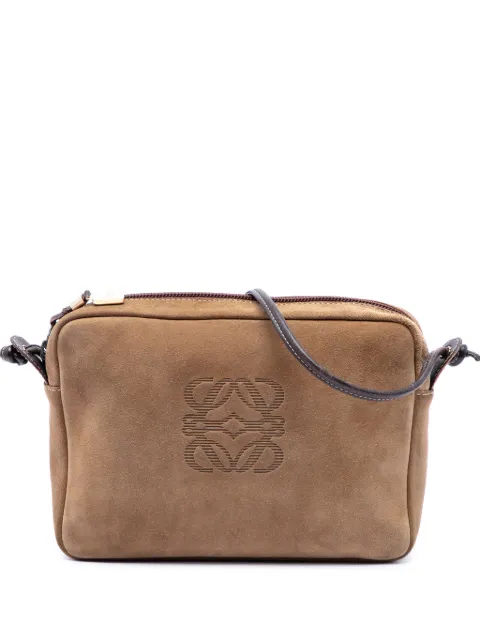 Loewe Pre-Owned 1990-2010 Suede Anagram crossbody bag
