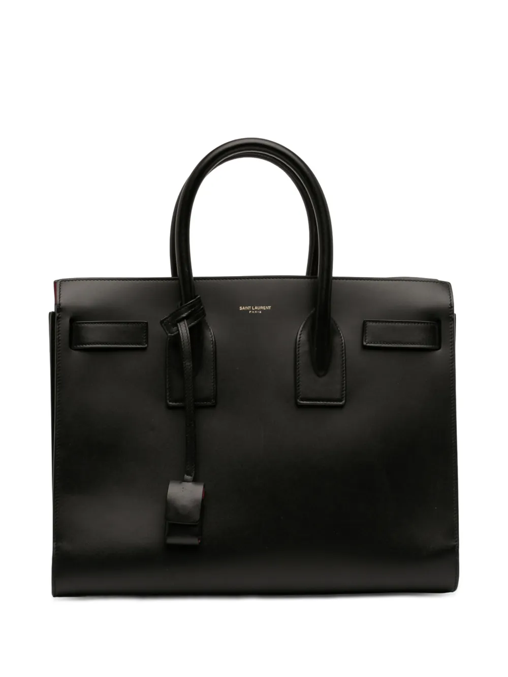 Saint Laurent Pre-Owned 2014 Small Smooth Leather Sac De Jour satchel - Black