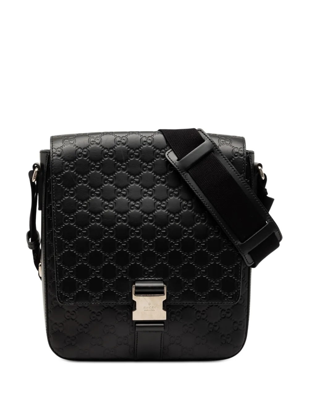 Gucci Pre-Owned 2000-2015 Guccissima Flap Messenger Bag crossbody bag - Schwarz