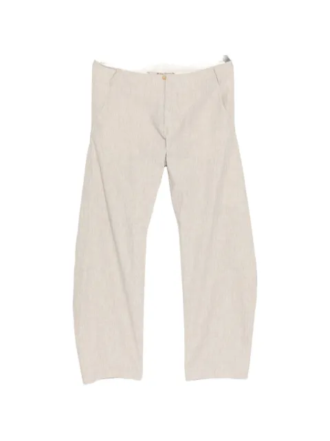 Ma+ cross-embossed trousers