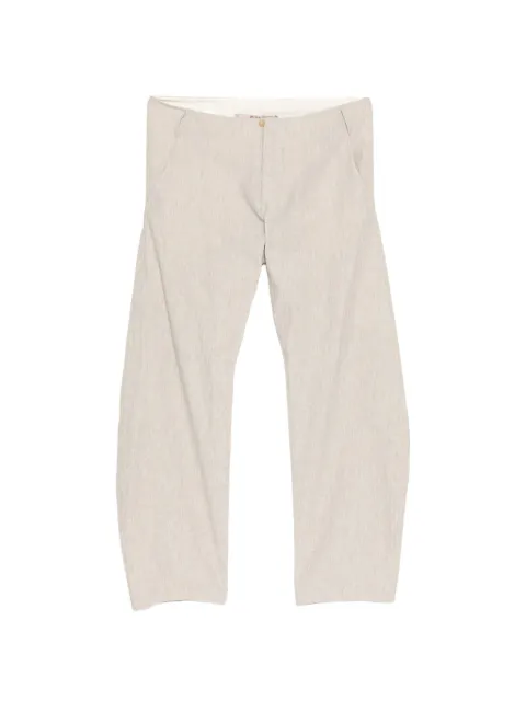 Ma+ cross-embossed trousers