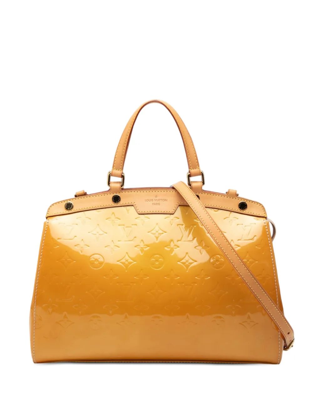 Louis Vuitton Pre-Owned 2010 Monogram Vernis Brea MM satchel - Giallo