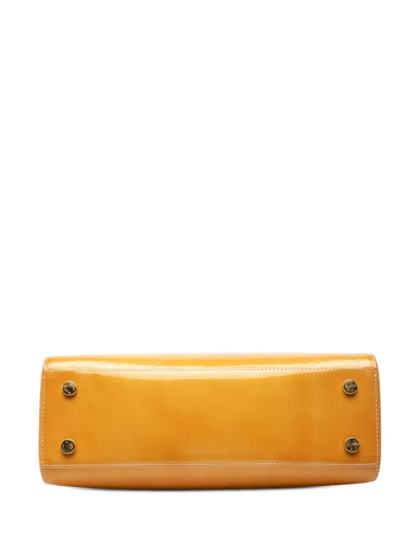 美品LOUIS VUITTON イエローレザー ハンドバッグブレアM Mベルニ Louis Vuitton Pre-Owned 2010 モノグラム ヴェルニ ブレア MM