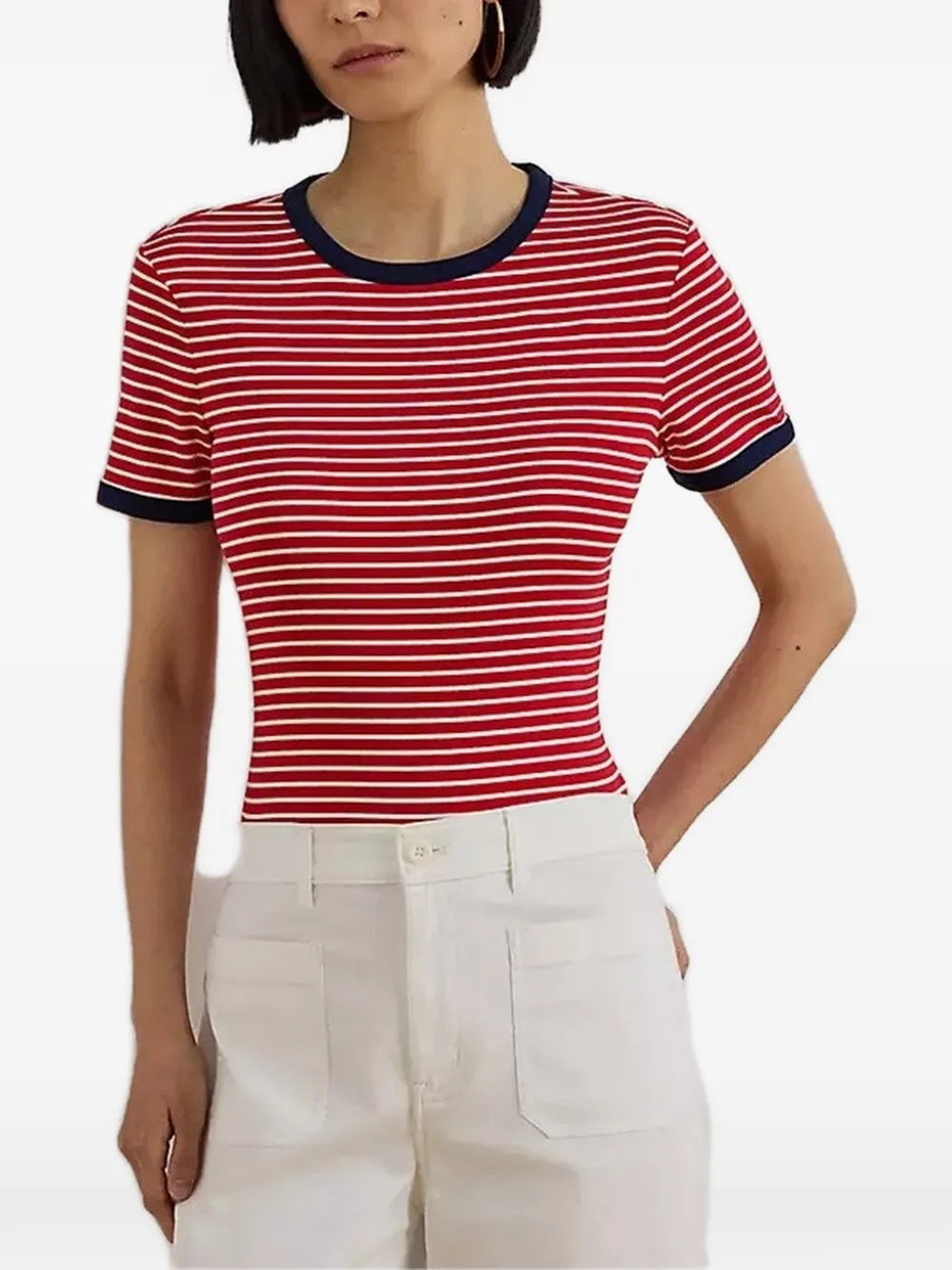 Lauren Ralph Lauren striped T-shirt - Rosso