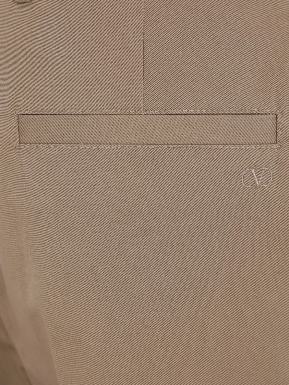 Valentino Garavani Plooibroek met geborduurd logo Beige