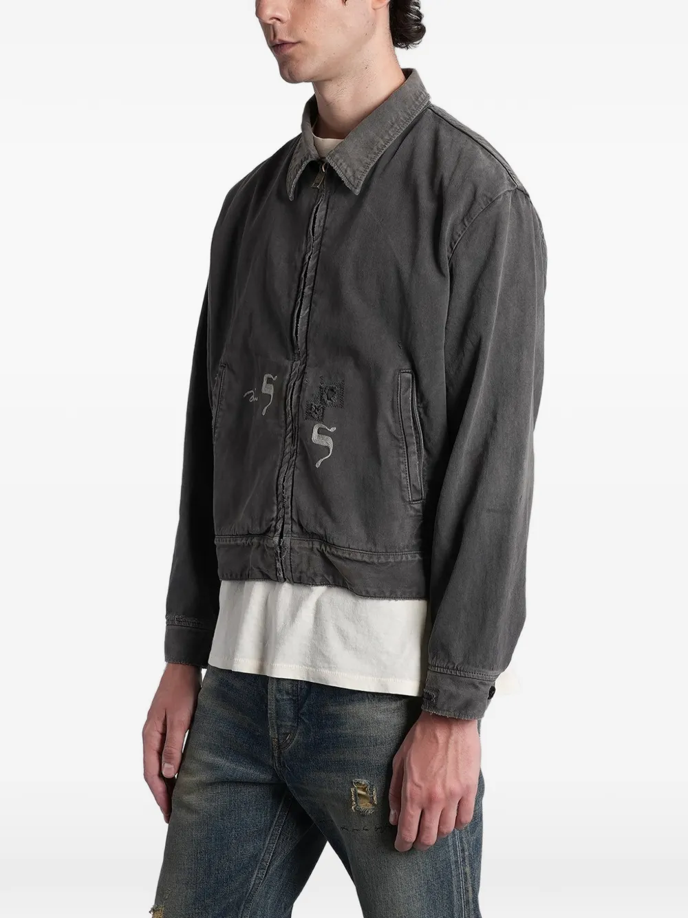 Enfants Riches Déprimés Gerafeld denim jack Grijs