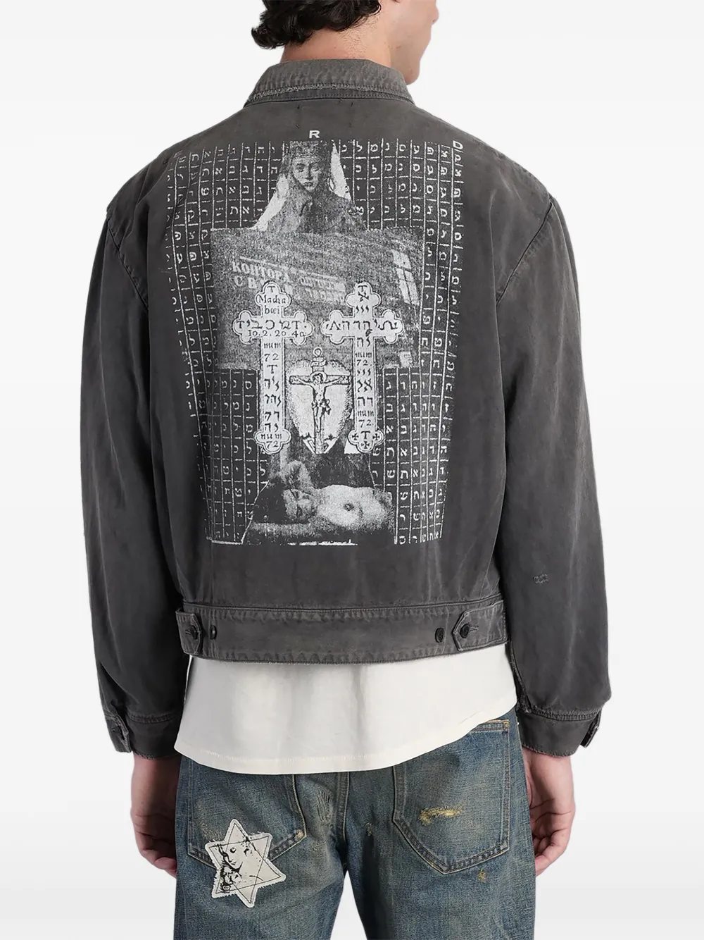 Enfants Riches Déprimés Gerafeld denim jack Grijs