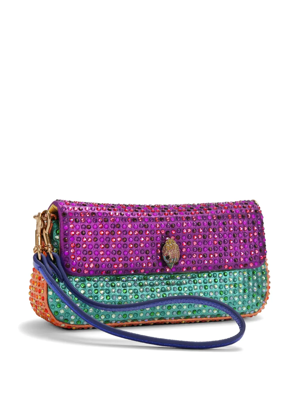 Kurt Geiger London Pickle schoudertas verfraaid met kristallen Paars