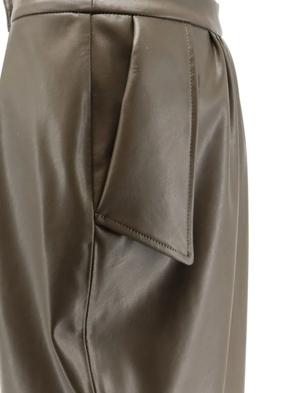 Stella McCartney Plooirok met omslag Groen