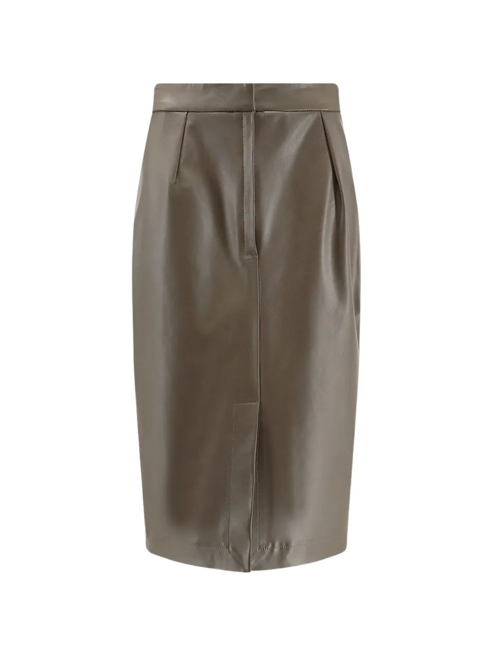 Stella McCartney pleated flap-detail skirt - Verde