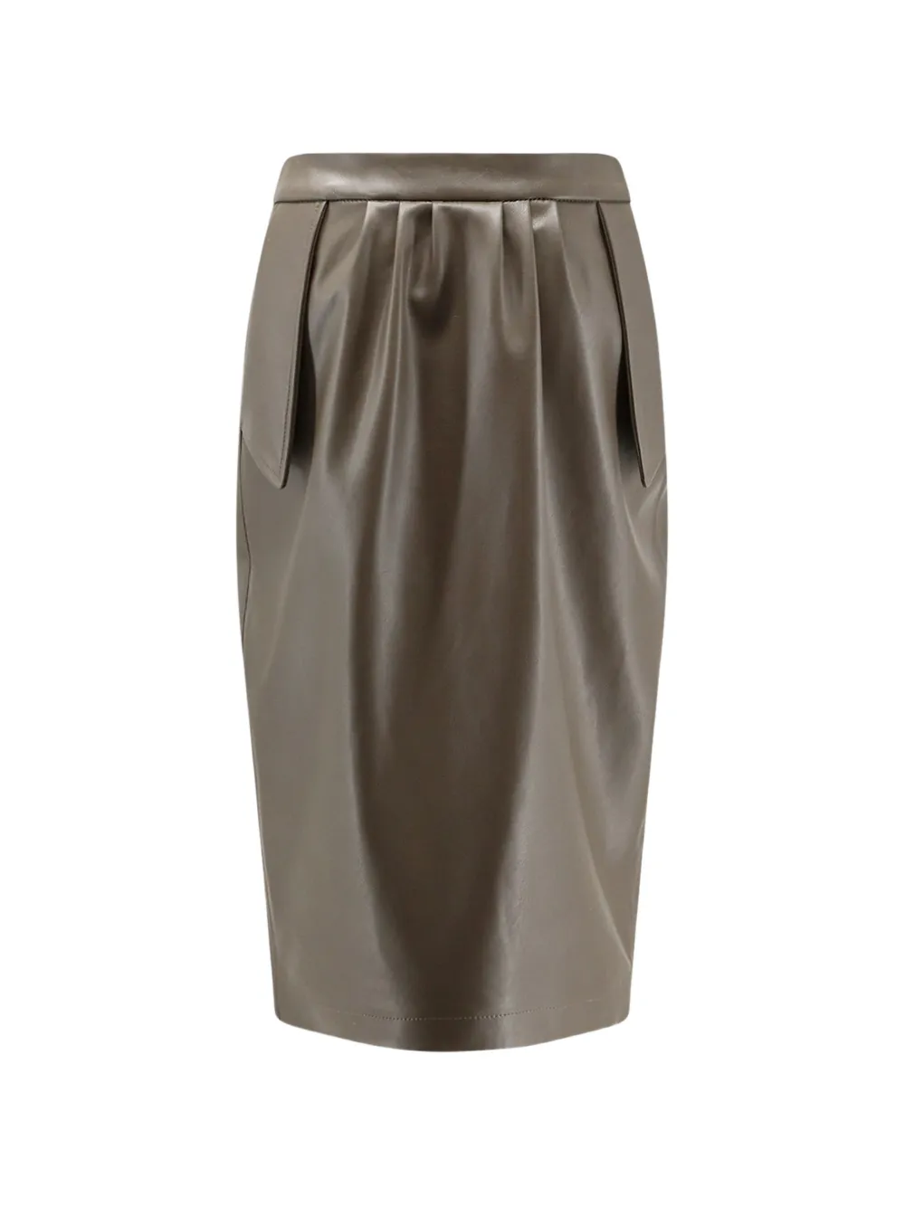 Stella McCartney Plooirok met omslag Groen
