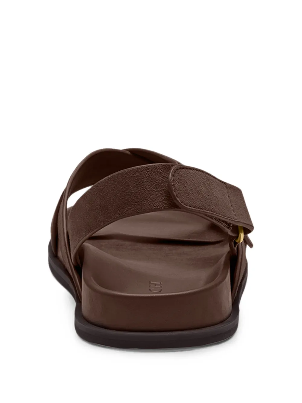 Coach logo-plaque crossover-strap sandals Bruin