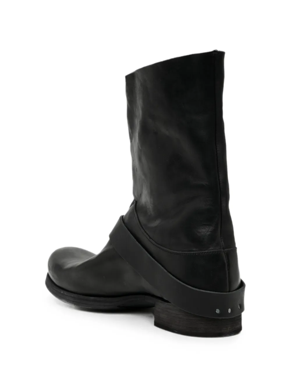 Ma+ Biker boots met gespbandje Zwart