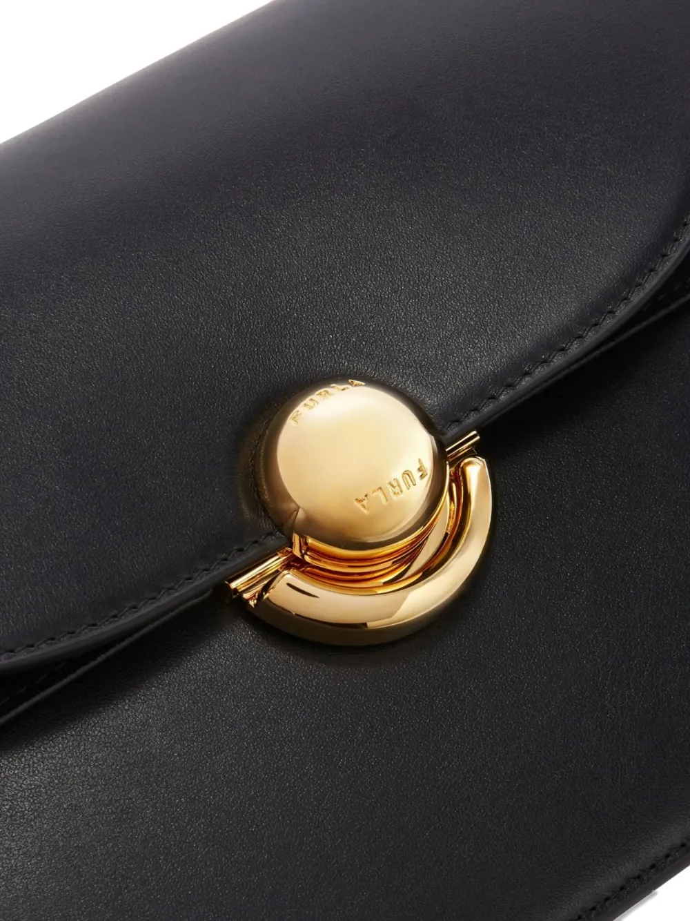 Furla Schoudertas met logoplakkaat Zwart