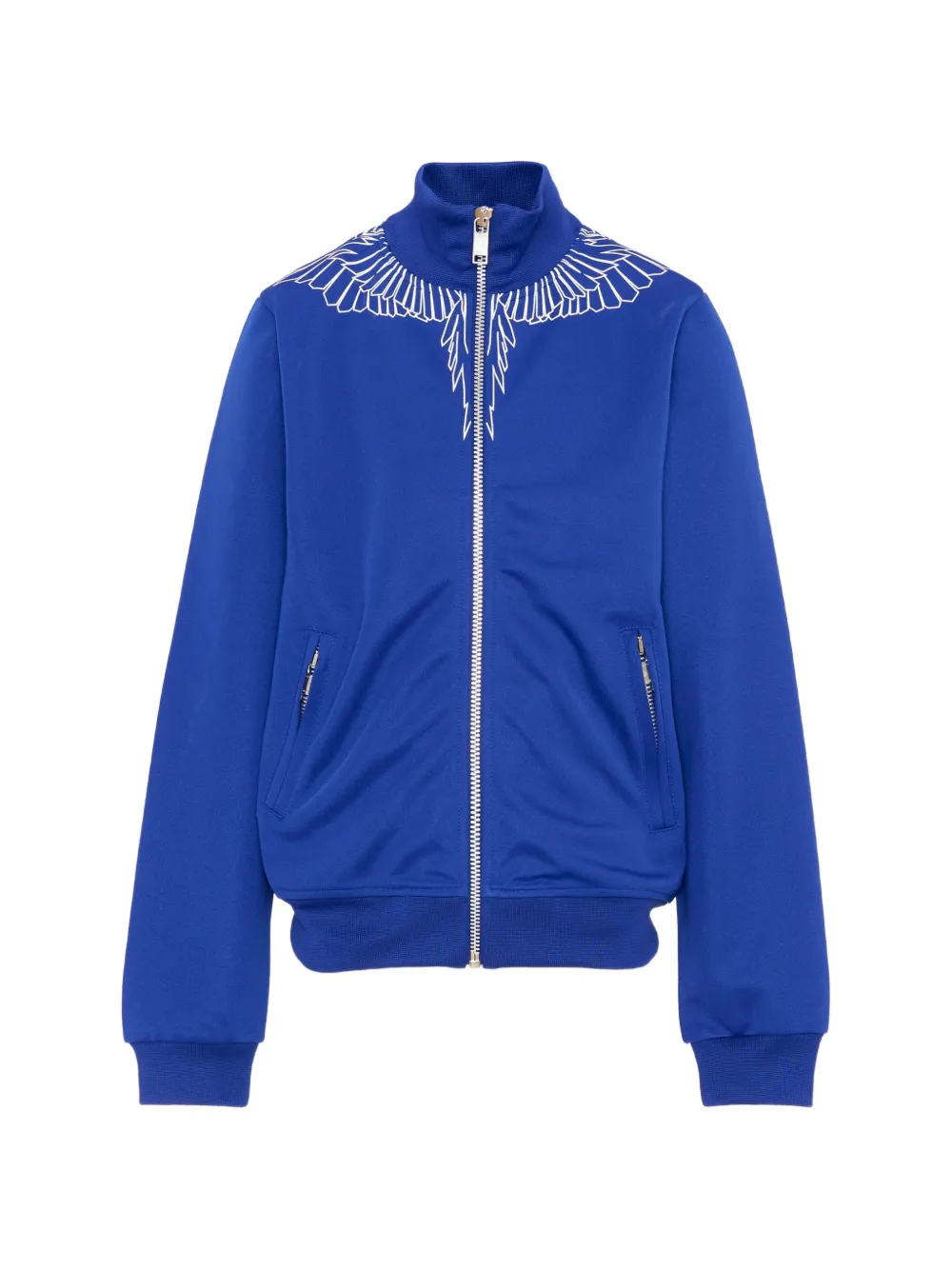 COUNTY OF MILAN Wings-print zip-up jacket - Blu
