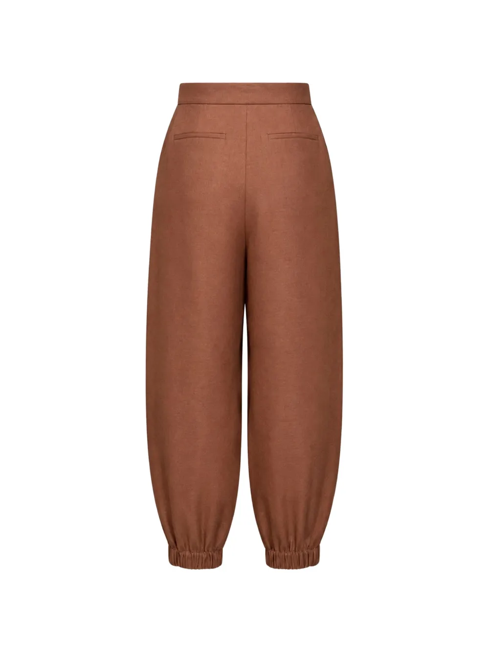 FENDI Broek met geborduurde borduurwerk Bruin