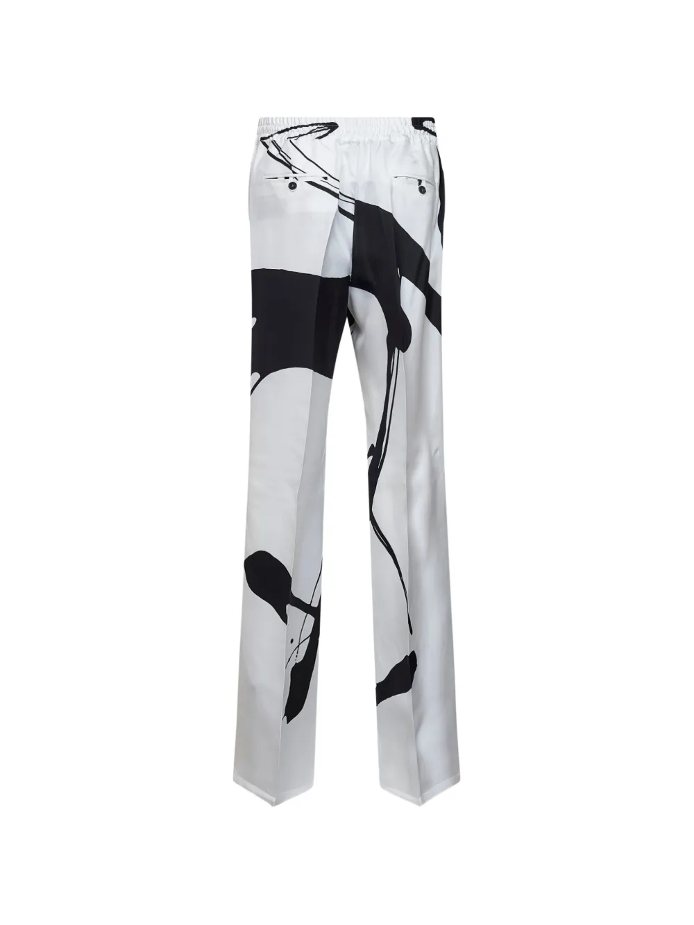 Kiton Broek met grafische print Wit