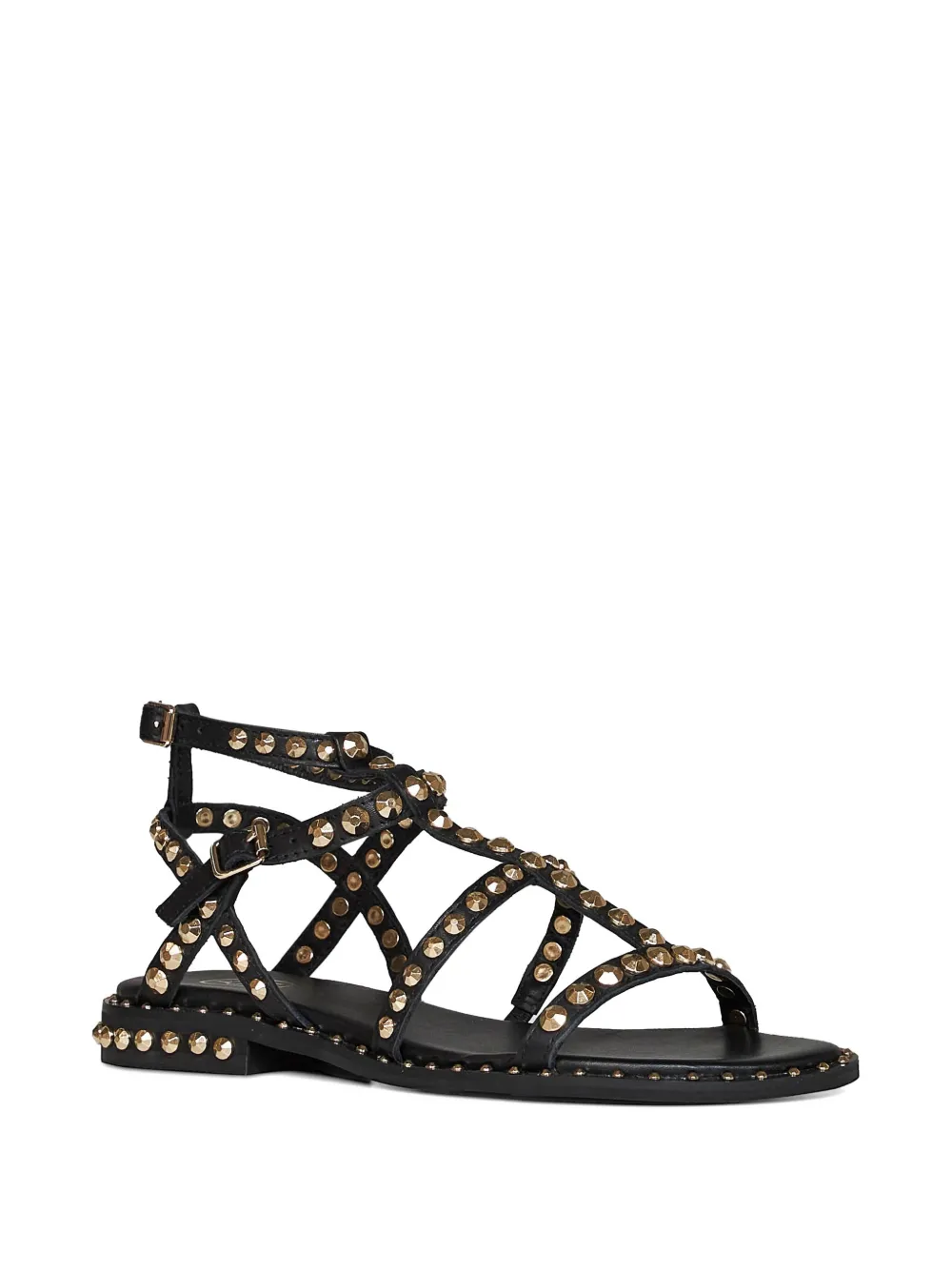 Ash Stud-embellished Gladiator Sandals In Black