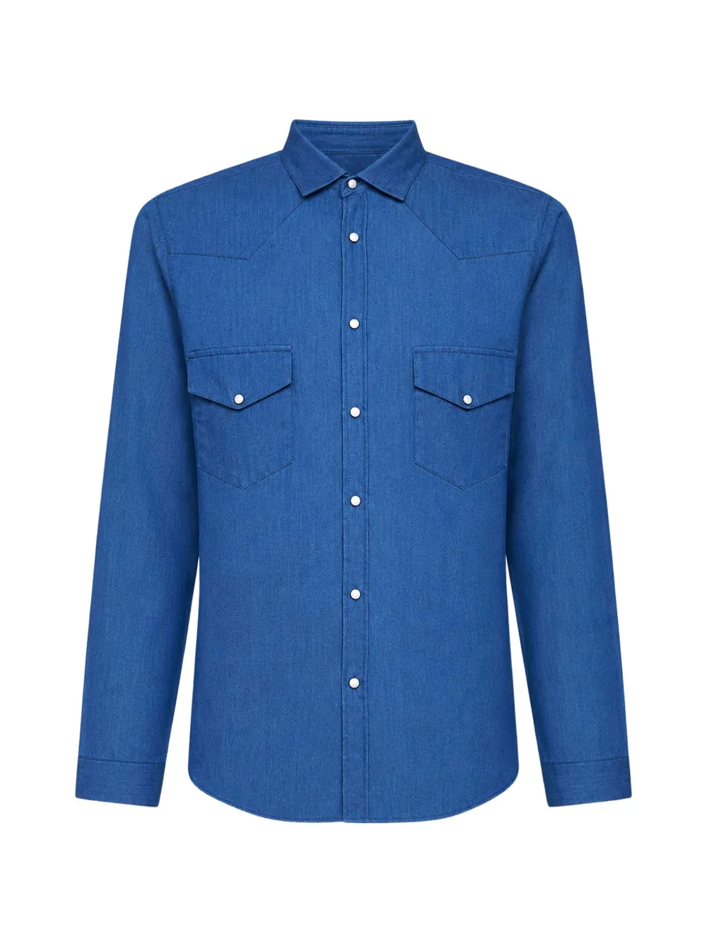 Costumein Western-yoke Chest-pocket Shirt In Blue