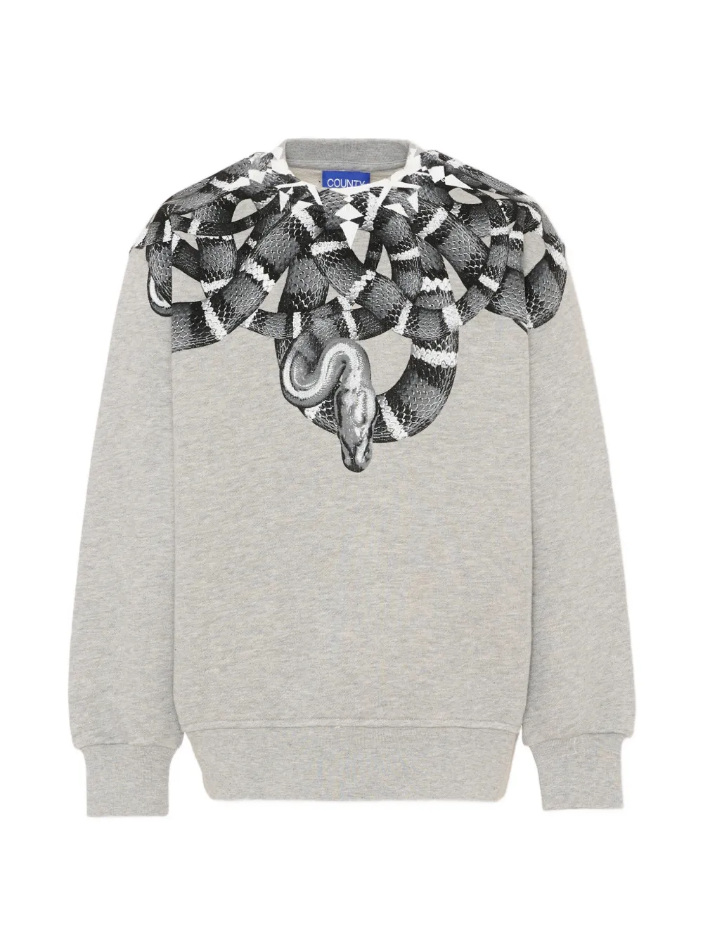 COUNTY OF MILAN snake-print sweater - Grigio