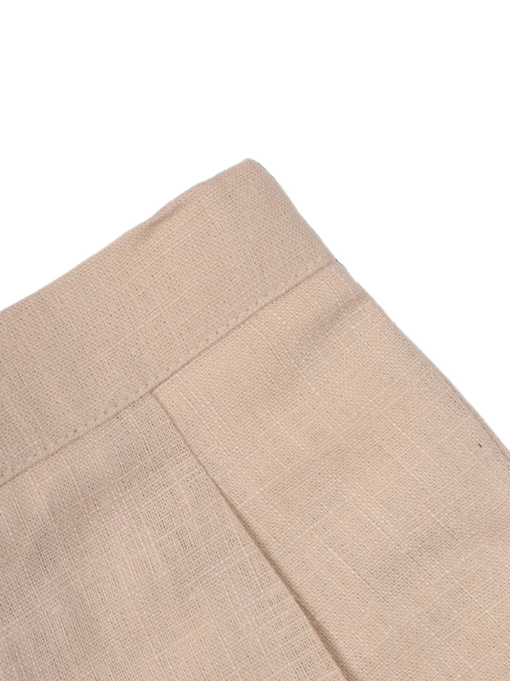 Paz Rodriguez Ceremonia geplooide linnen shorts Beige