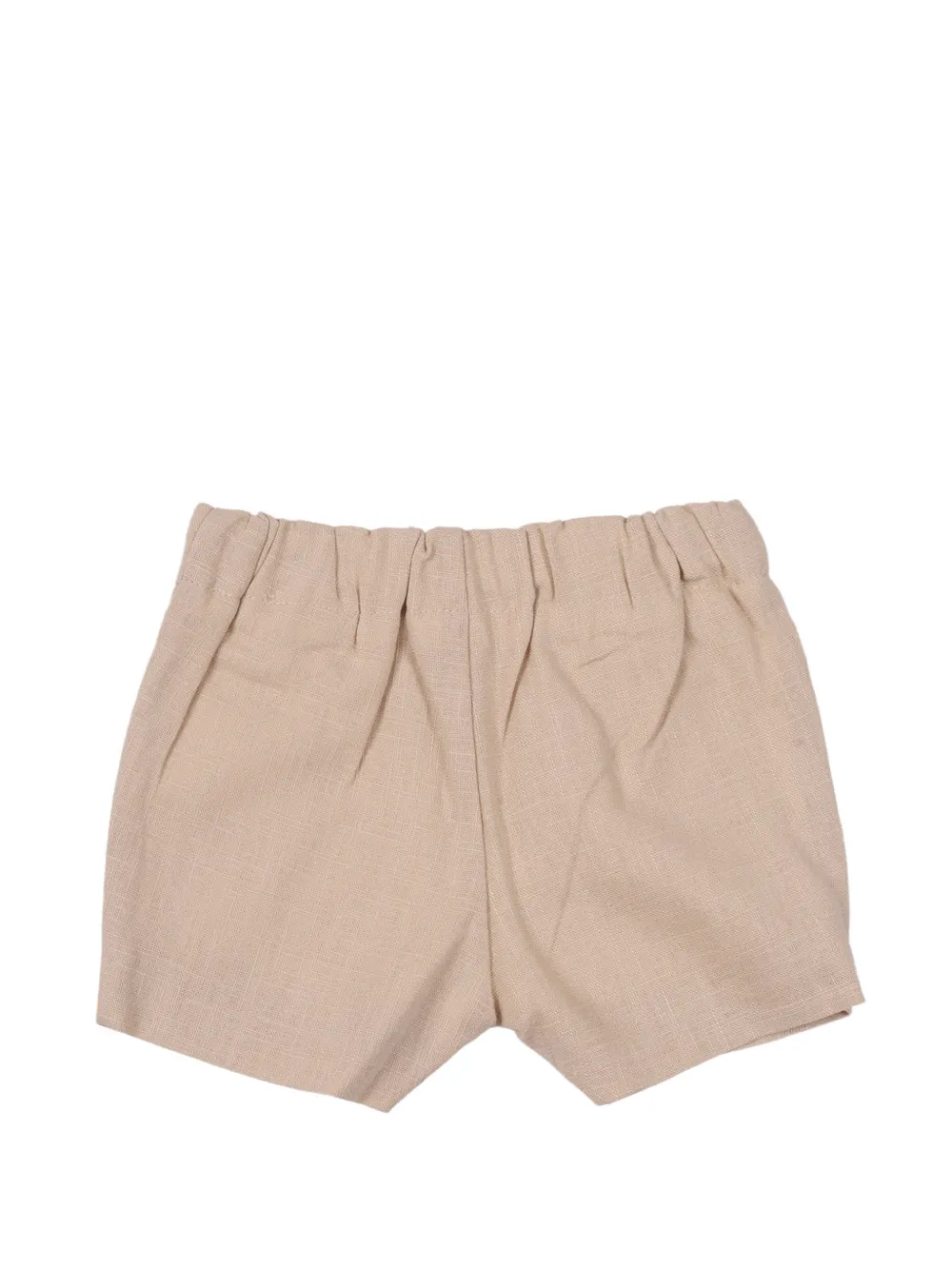 Paz Rodriguez Ceremonia geplooide linnen shorts Beige