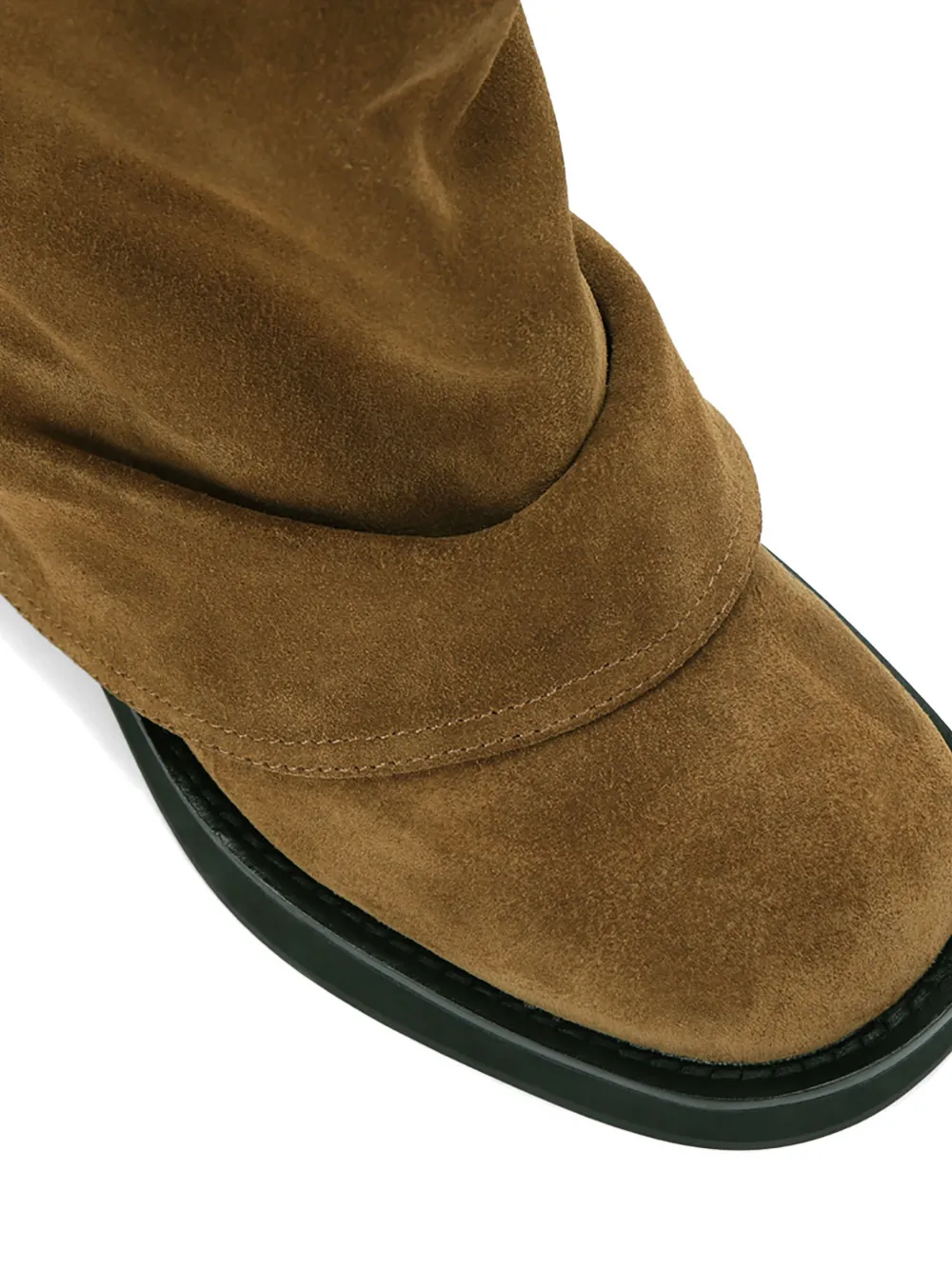 Kurt Geiger London fringe gaiter biker boots Bruin