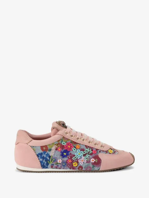 Kurt Geiger London Islington floral-print beaded sneakers