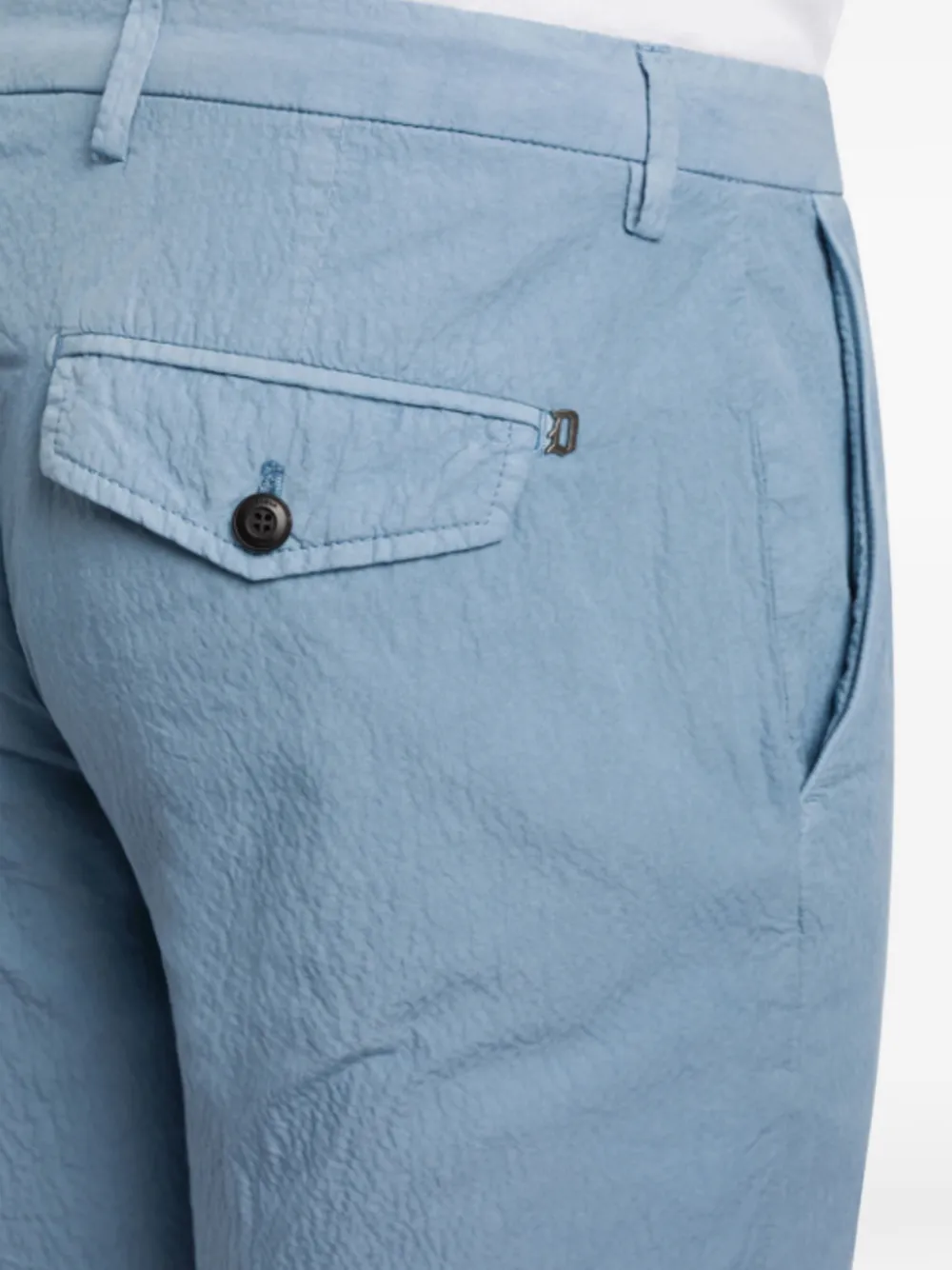 DONDUP Bermuda shorts met gekreukt effect Blauw