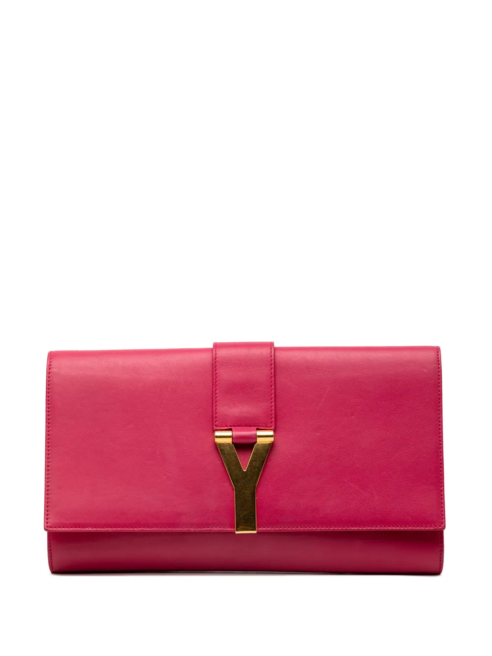 Saint Laurent Pre-Owned 2020 Leather Chyc Ligne clutch bag - Rosa