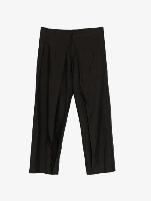 Ma+ reversible pleated trousers