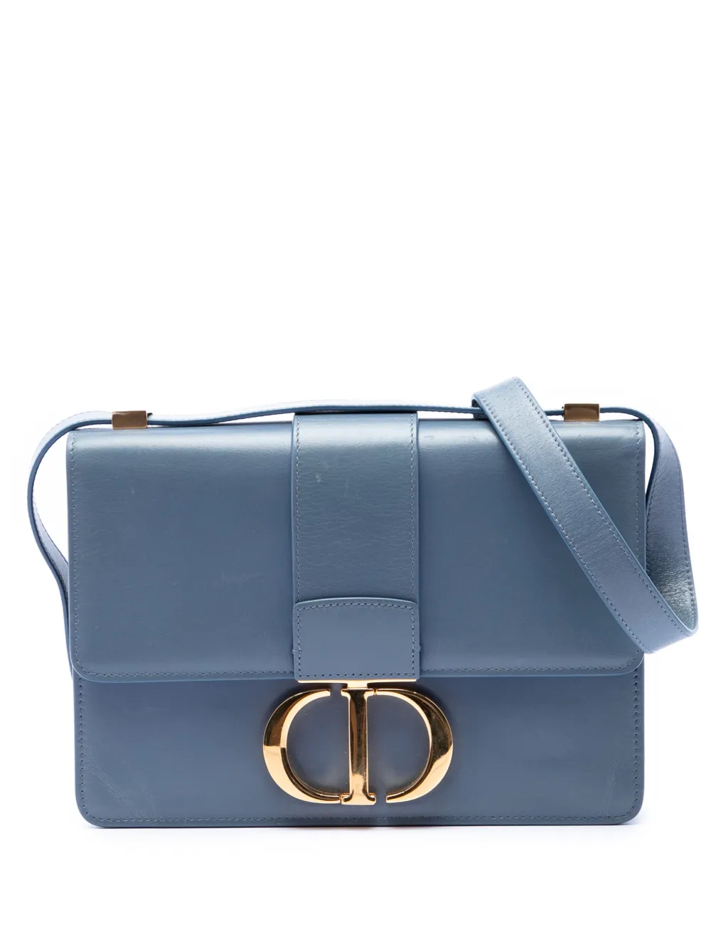 Christian Dior Pre-Owned 2019 Leather 30 Montaigne Flap crossbody bag - Blu
