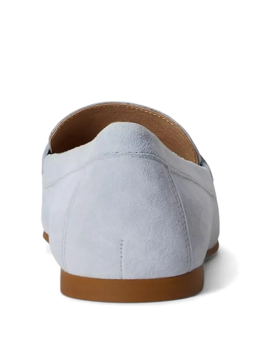 Lauren Ralph Lauren Averi III logo-plaque suede loafers Blauw