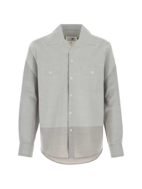 MM6 Maison Margiela panelled long-sleeve shirt