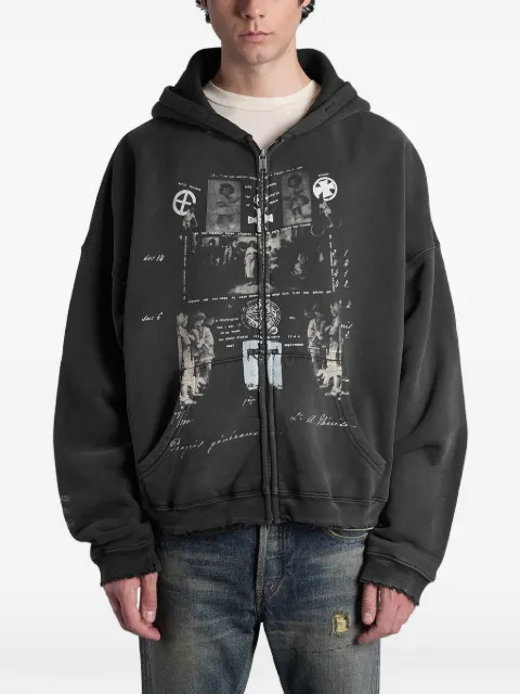 Enfants Riches Déprimés graphic-print zip-up hoodie