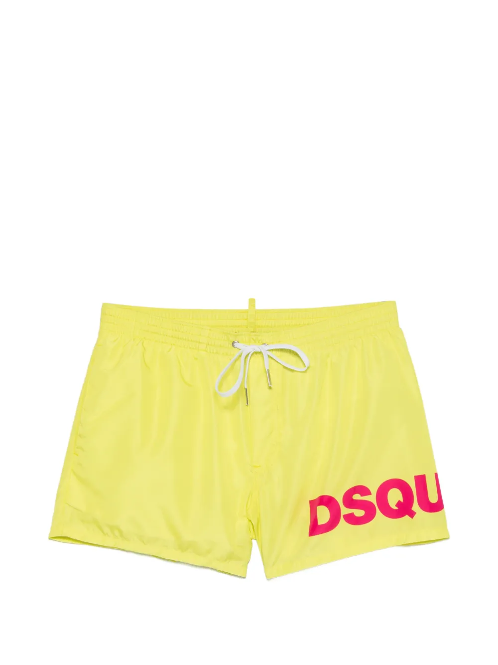 DSQUARED2 logo-print swim shorts - Gelb
