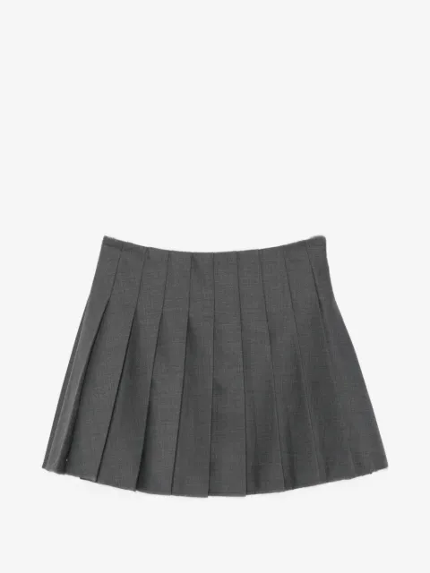 Self-Portrait lace-trim pleated mini skirt