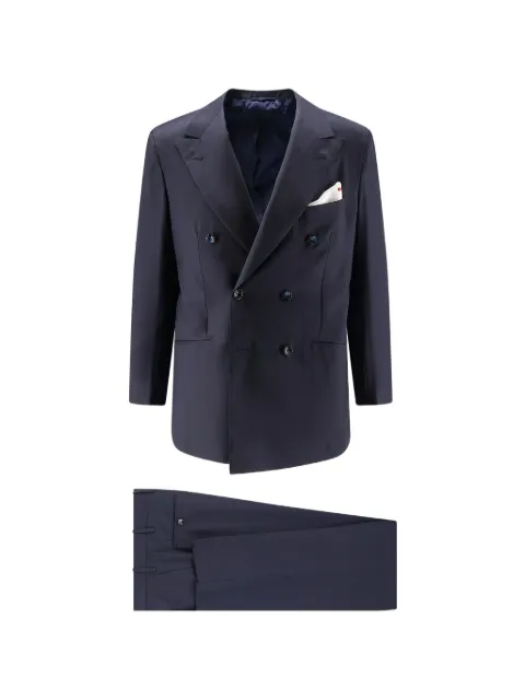 Kiton wool double-breasted suit