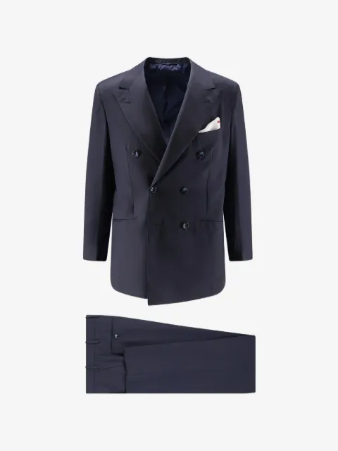 Kiton wool double-breasted suit
