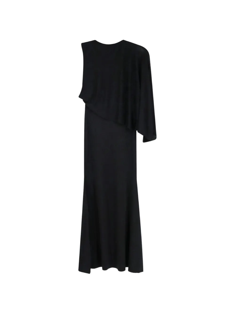 Self-Portrait Asymmetrische maxi-jurk Zwart