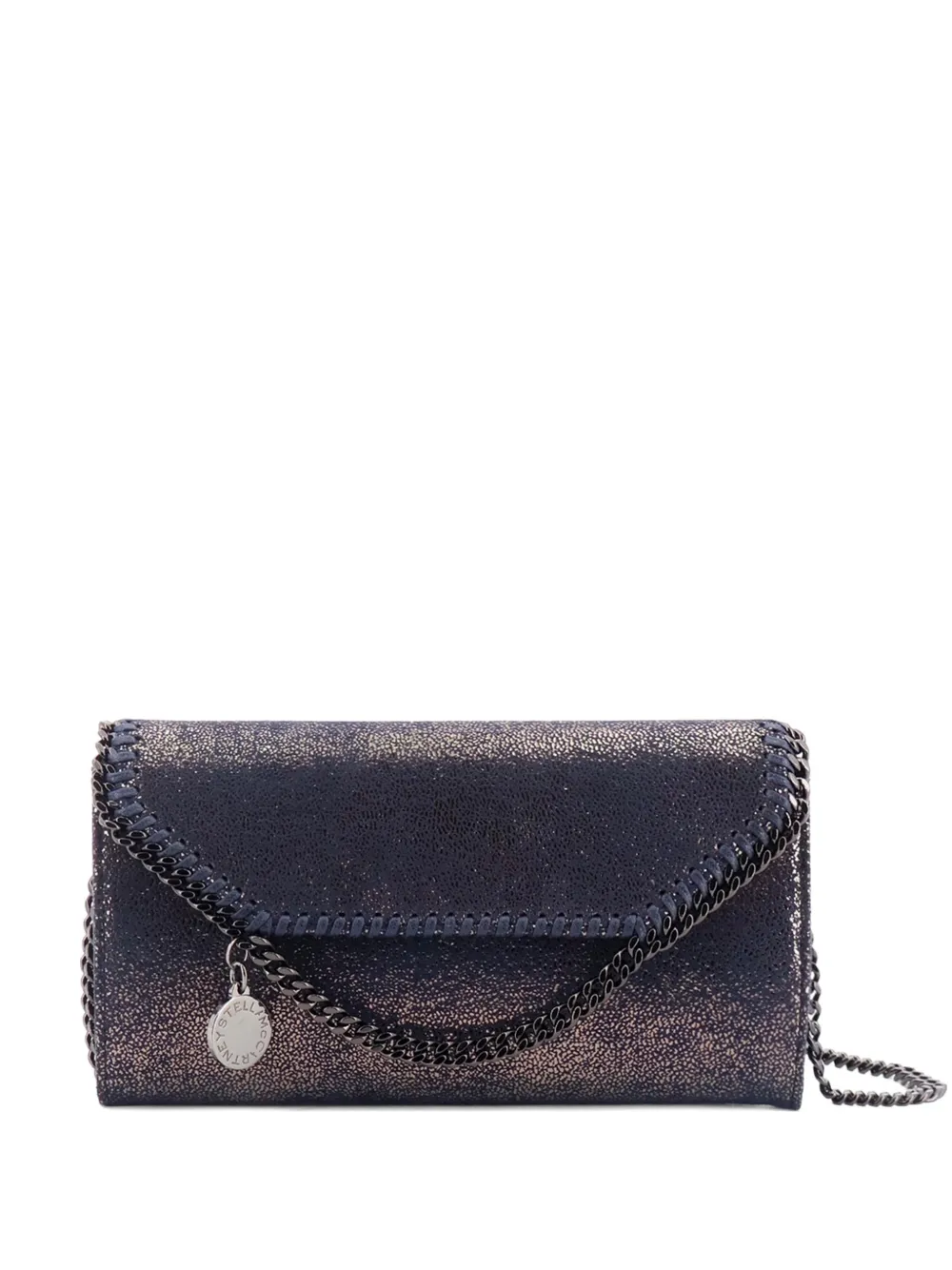 Stella McCartney Falabella Shaggy Deer wallet on chain - Blu