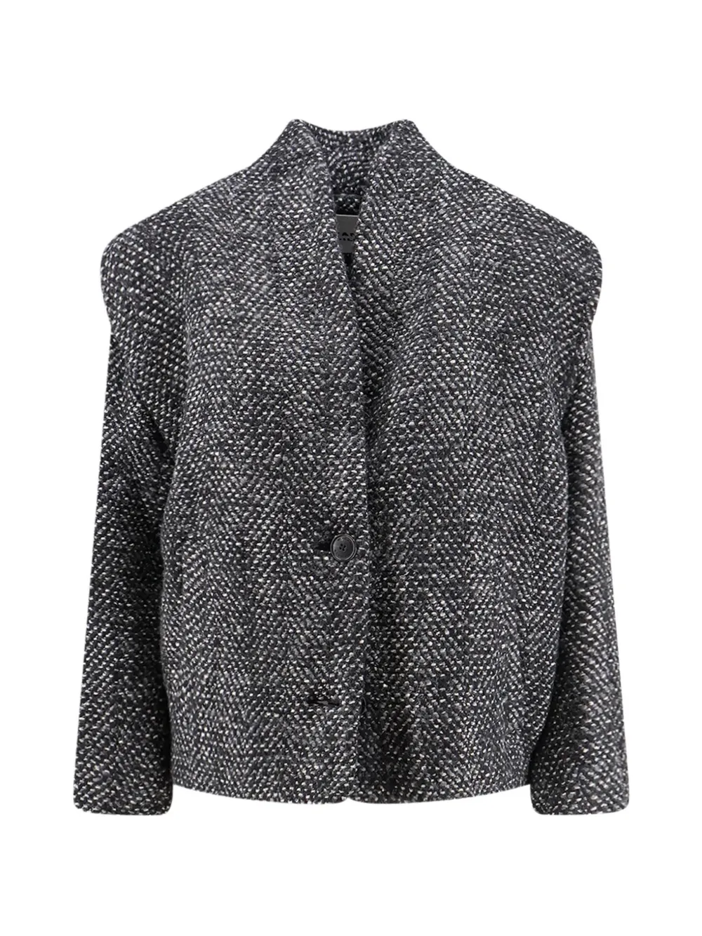 MARANT ÉTOILE tweed button-fastening jacket - Nero