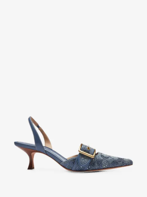 Coach crystal-embellished buckled pumps