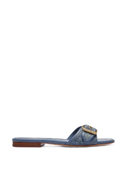 Coach crystal-embellished buckle-fastening sandals