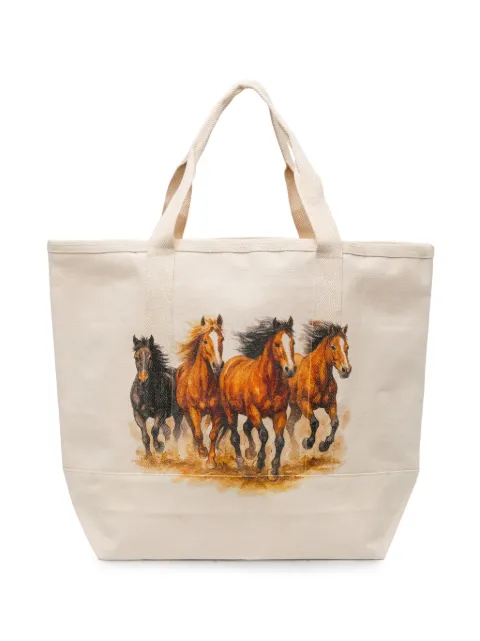 Melt horse-print tote bag